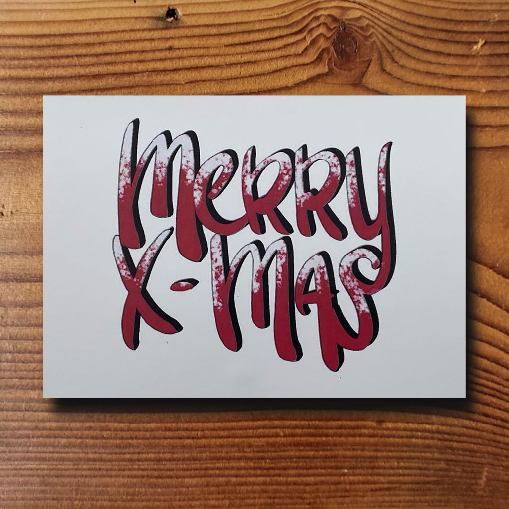 Weihnachtskarte - Merry X-Mas