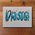 Handgemachte Geburtstagskarte zum 30. Geburtstag Jahrgang 1996, Aquarellpapier 300g, Format A6